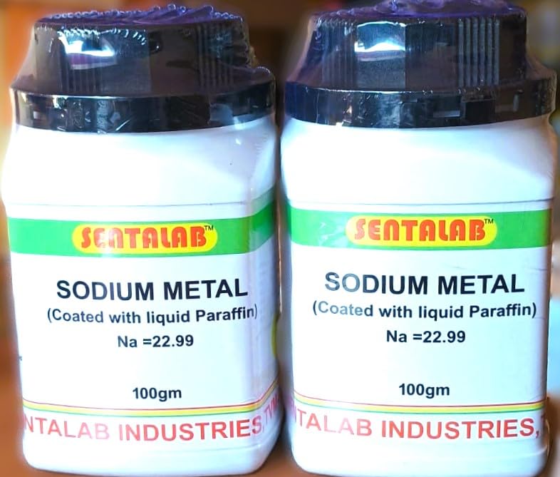 sentalab Sodium Metal (Coated with Liquid Paraffin) 99.9% Purity (SENTALAB), 100gm Set of 2 (200gm)-picture-22
