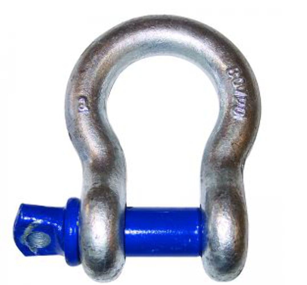 One 5/8 inch Peer-Lift Galvanized Screw Pin Anchor Shackle 5 Ton Working Load Limit