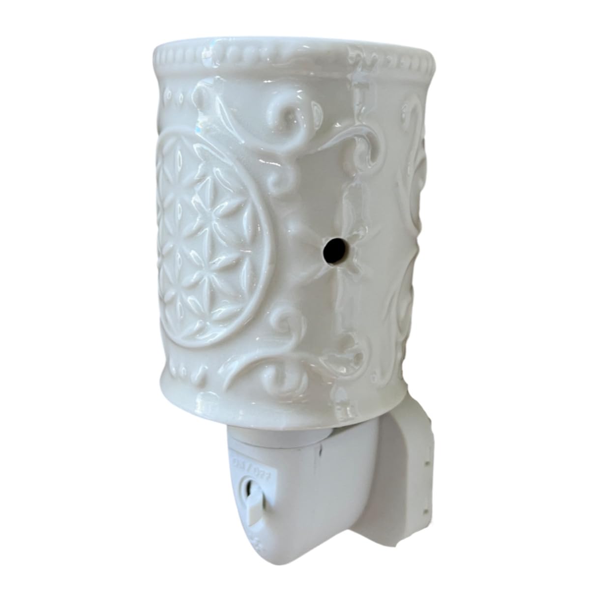Candle-Brothers Elektryczna lampa zapachowa, kwiat życia, lampa zapachowa do domu, elektryczna lampa zapachowa, biała lampa zapachowa, lampa do biura, jogi, sypialni