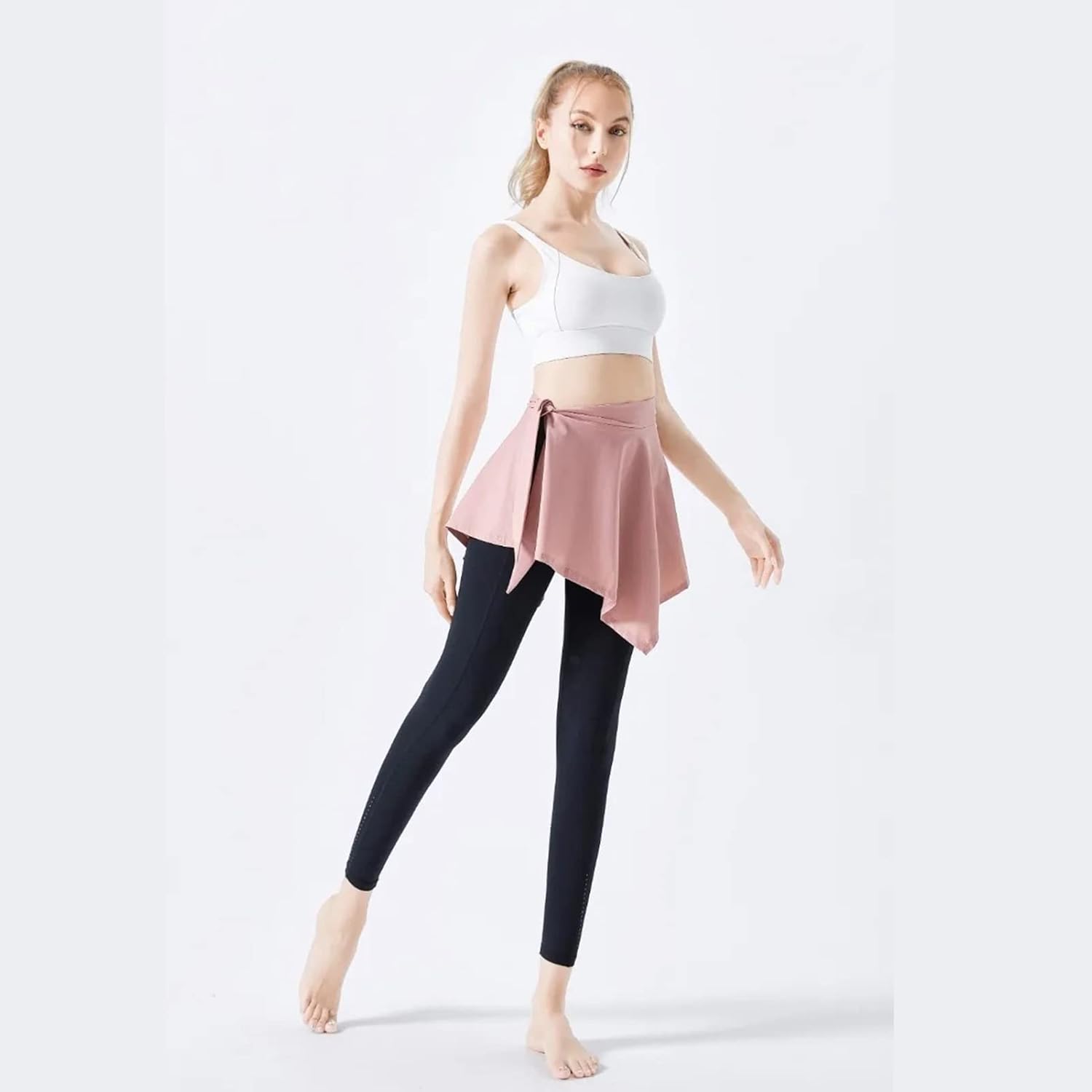 Sports Skirt Cover, Light and Flexible 72cm Waist, for Running or Yoga Dancing, with Personalized Winding