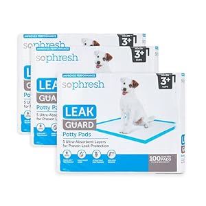 So Phresh Large Leak Guard Quilted Potty Pads, Count of 300
