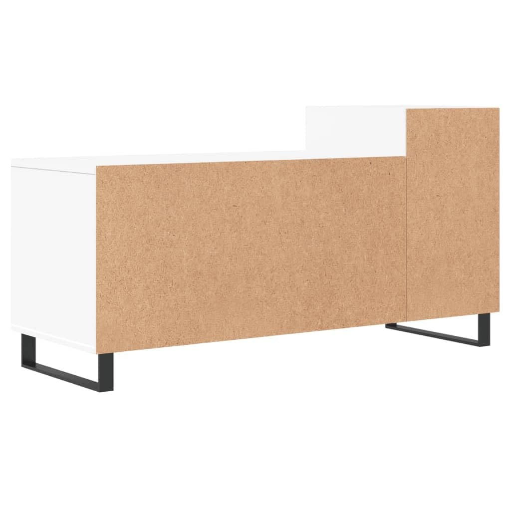 vidaXL Mobile Porta TV Bianco 100x35x55 cm in Legno Multistrato