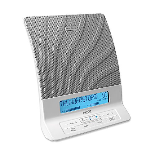 HoMedics  Deep Sleep II Therapy Machine | White Noise Device, LCD Screen, Remote, Timer, Dimmer, Dua - //coolthings.us