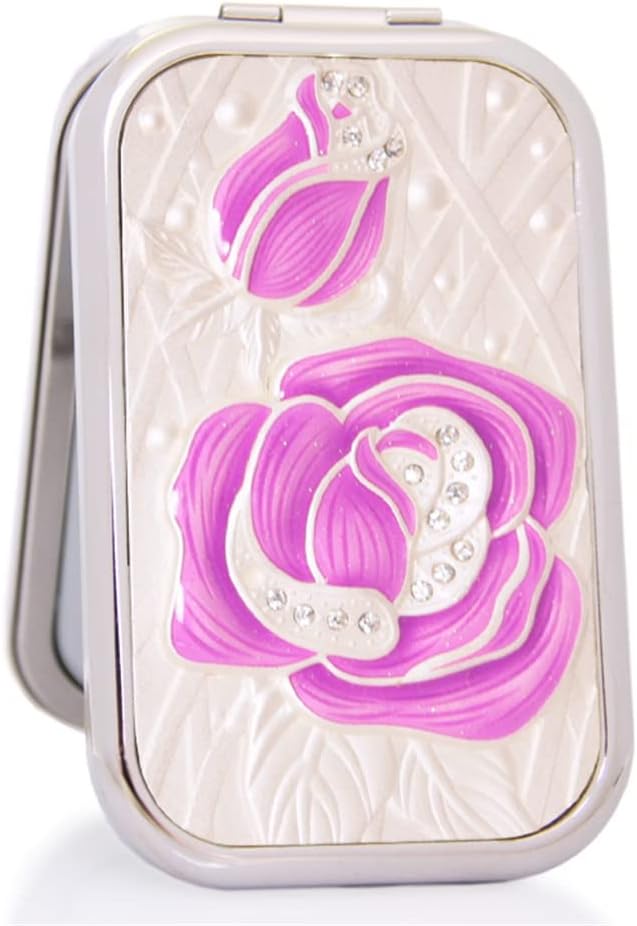 Folding Portable Makeup Dressing Rose Princess Small Square Girlfriend Gift