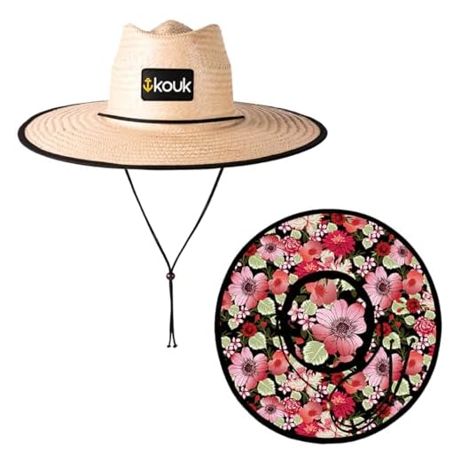 Chapéu de Palha Primavera Estampado Surf de Praia Saída Verão Sol Masculino Feminino Unissex Aba Larga na Moda Redondo Piscina Palha Natural de Folha de Carnaúba na Moda Proteção Solar UV Pescador