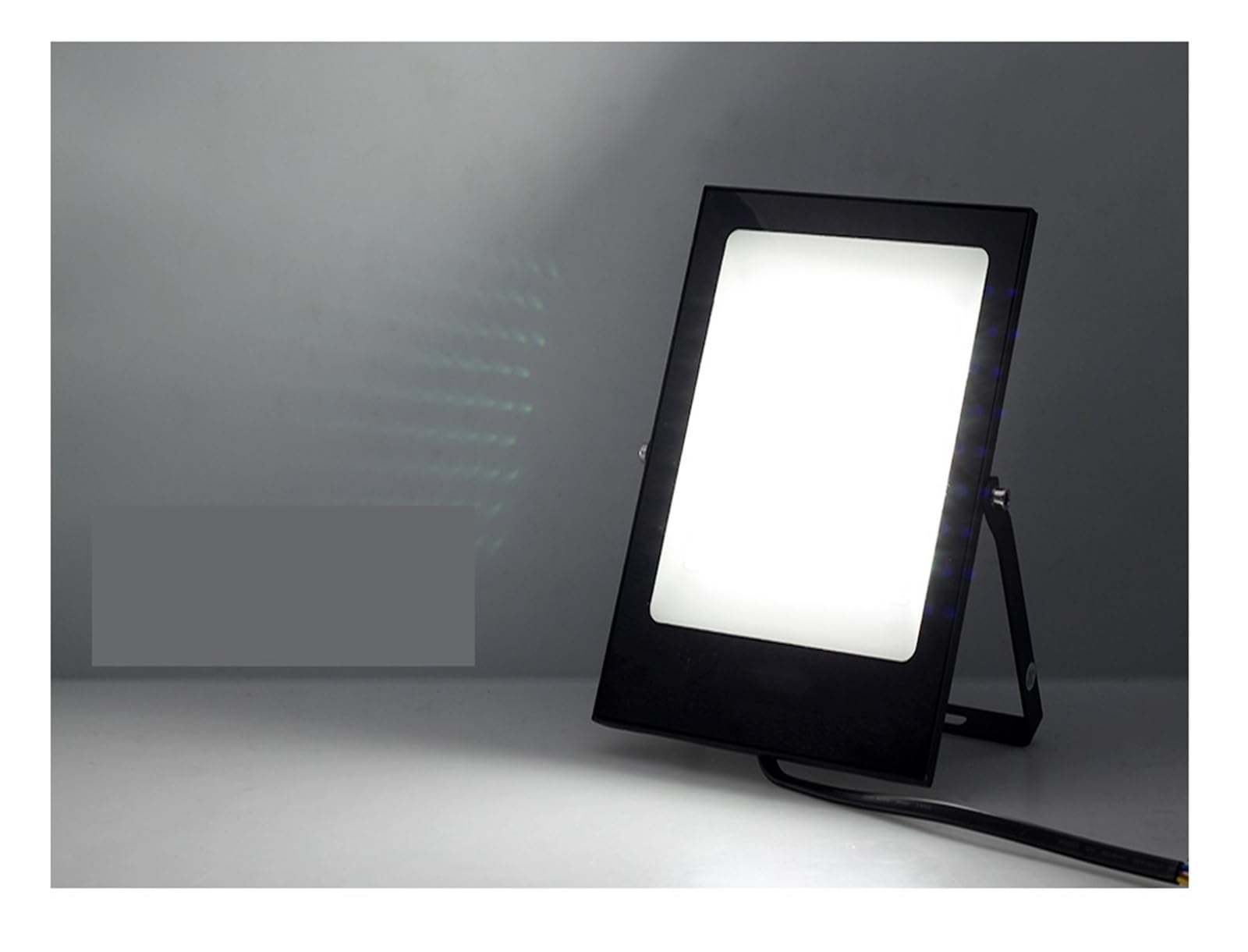 LLOOPK LED Flood Light, LED Flood Light 50W 100W 200W Outdoor Spotlight Floodlight Waterproof Reflector Street Lamp Garden Landscape Lighting(White 6000K,100W)