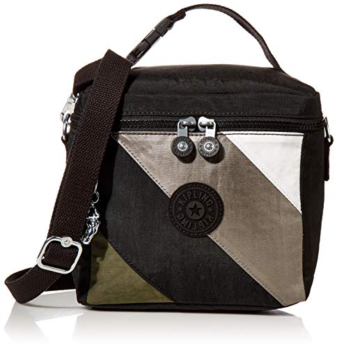 One-Day Sale: Up to 60% Off Kipling Women’s Graham Lunch Bag, Reusable, Water Resistant, Nylon Insulated Tote, Black Mix Block, One Size, (KI4305)