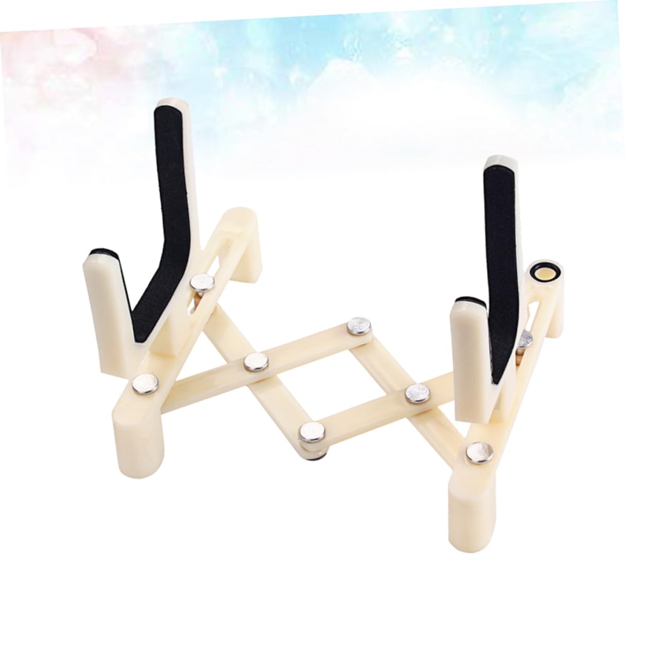 ifundom Portable Violin Stand Holder Plastic Adjustable Sponge Pad for Violin Parts