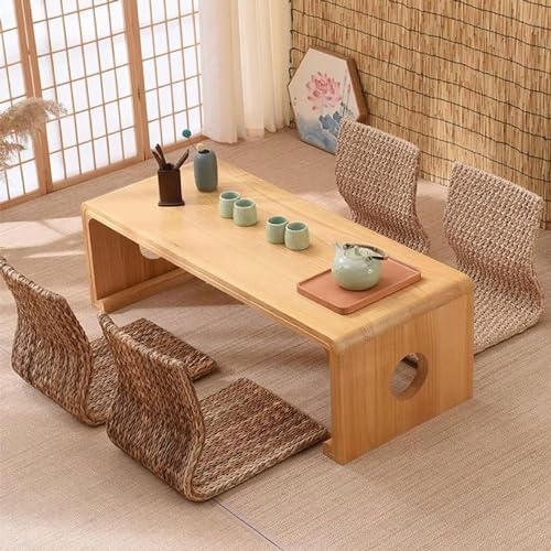 Table à thé basse japonaise pour optimiser les petits balcons et salons de thé