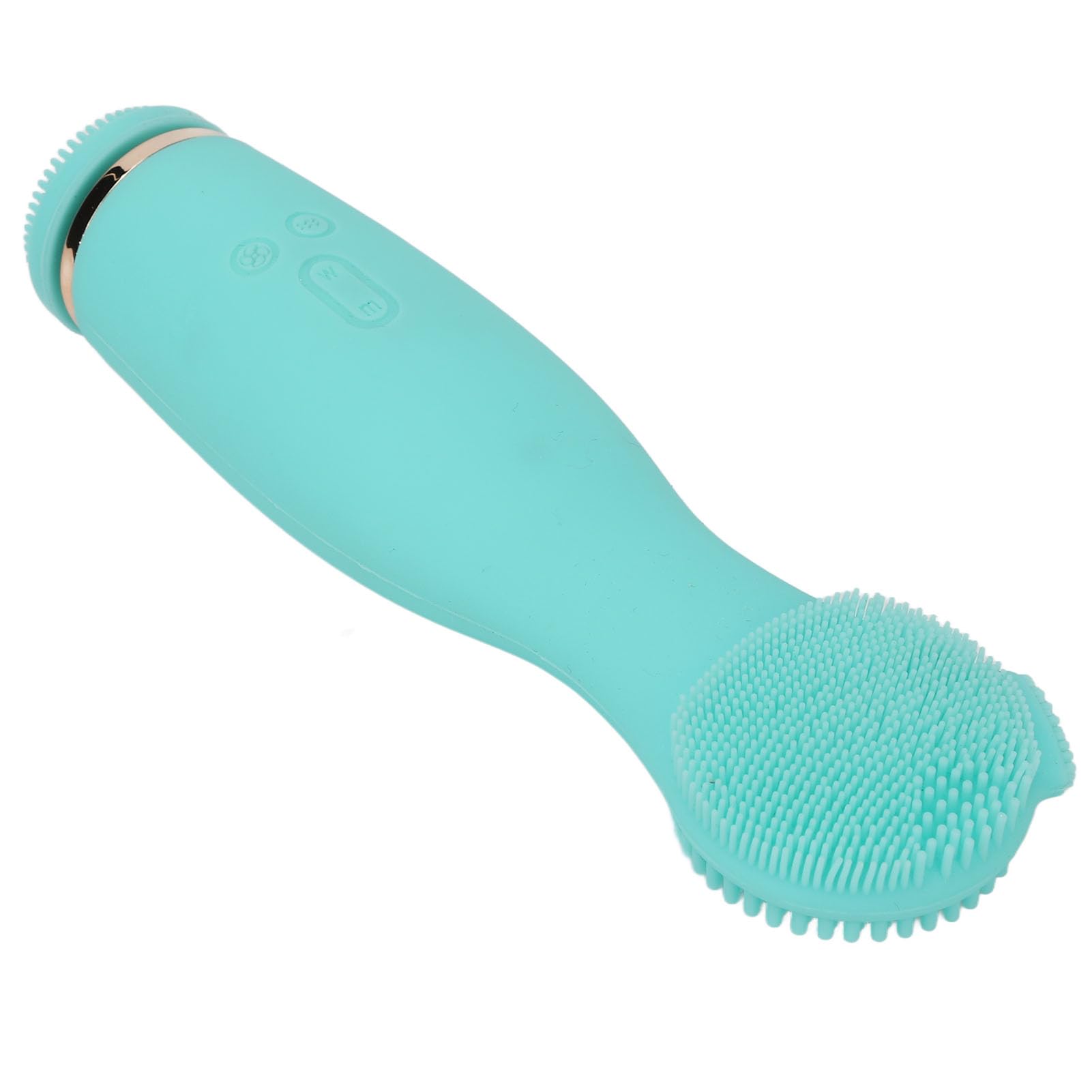 Elektrische Silikon-Gesichtsreinigungsbürste, Tiefenporenreinigung, Mitesser-Entferner, Peeling-Massagegerät für Damen und Herren, Grün, 3 Köpfe, wiederaufladbar über USB