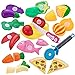 JOYIN 37Pcs Kids Play Kitchen Set, Food Toy, Cookware Set Including Pots and Pans, Play Food, Cutting Vegetables, Kids Kitchen Toy Accessories, Gifts for Toddler Boys Girls Ages 1-8