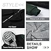 AOTORR Men's Hoodies Full Zip Fleece Jacket Coat Winter Warm Oversized Zip Up Hooded Top with Pockets W11 Black Grey 3XL #4