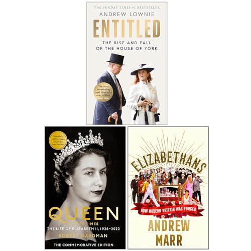 Entitled The Rise and Fall of the House of York, Queen of Our Times The Life of Elizabeth II & Elizabethans 3 Books Collection Set