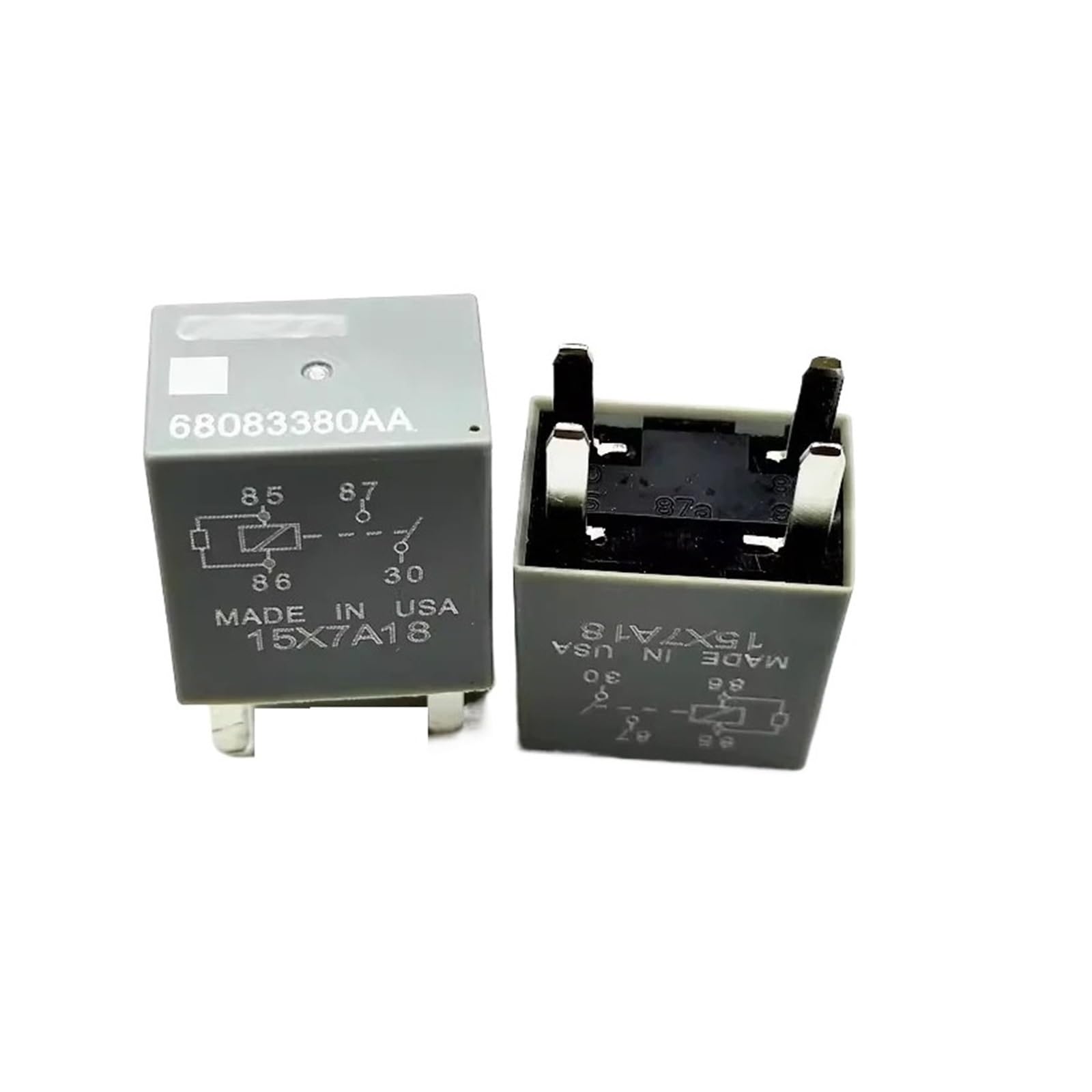 5/10 relés 68083380AA 68083380 12 V CC 12 V CC 12 V relé automático para coche 8 pines (10 unidades)