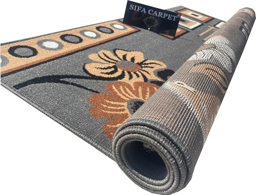 Image of Sifa Carpet Heavy Thikness Quality Carpet for Living Room & Drawing Room Size 8x10 Feet Grey Color Carpet