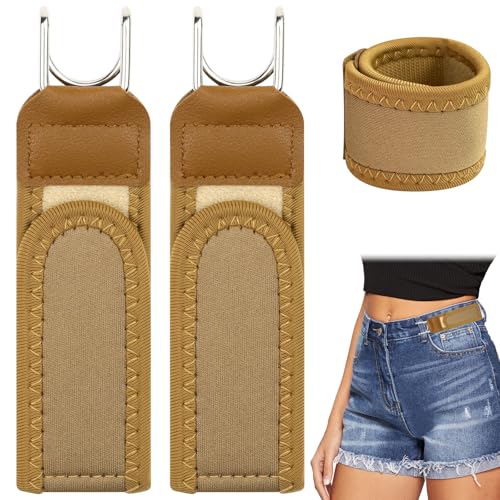 Puasok 2 Piezas Cinturón Sin Hebilla Kit, Cinturón Elástico Táctico con Gancho Metálico, Cinturón de Cintura Invisible para Hombres y Mujeres, para Hombres y Mujeres, Ocupación, Ocio