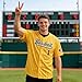Baseball Jersey Shirt Men Baseball Player T-Shirt Game Day Fans Graphic Tees Quick-Dry Button up Short Sleeve Yellow