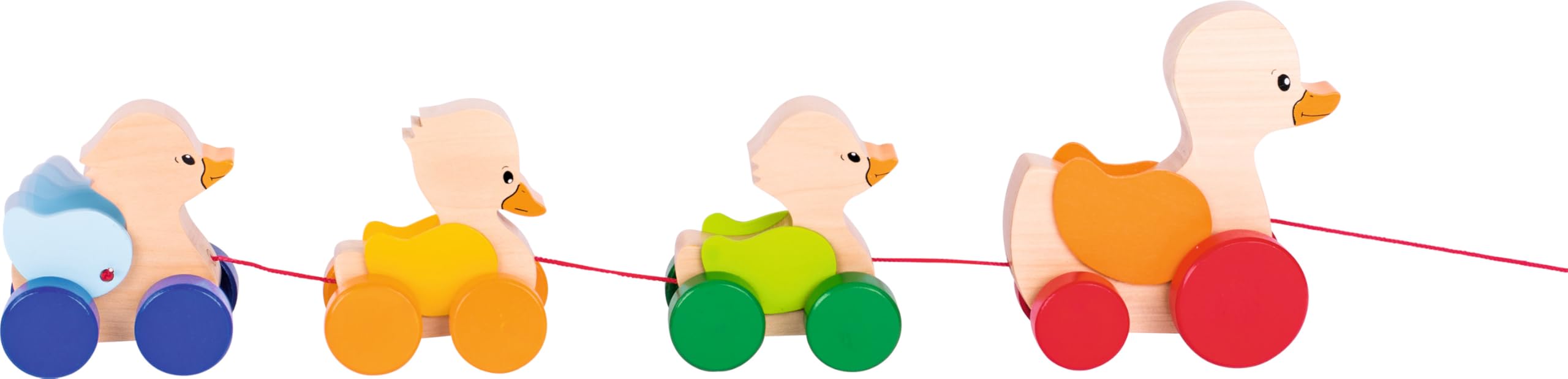 GoKi Wooden Pull Along Duck Family