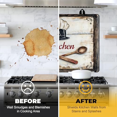 Image of NYZE Stove Cover for Electric and Glass Stove Tops 3-in-1 Stove Mat, Heat Resistant Counter Protector Mat, Non-Slip Surface & Drying Rack (Chef Hat, 28.5 inchLx20.5 inchW)