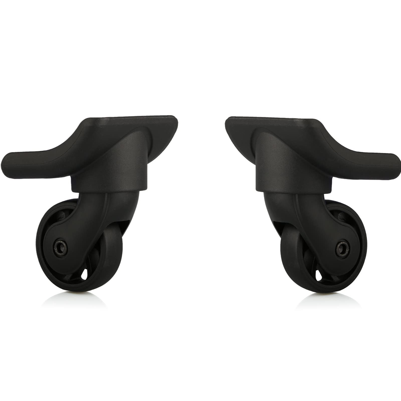 2 paires Roue de Remplacement Valise Paire de Roues de Rechange pour les Bagages Roulette Valise Remplacement avec 4 Trous de Vis(W149)