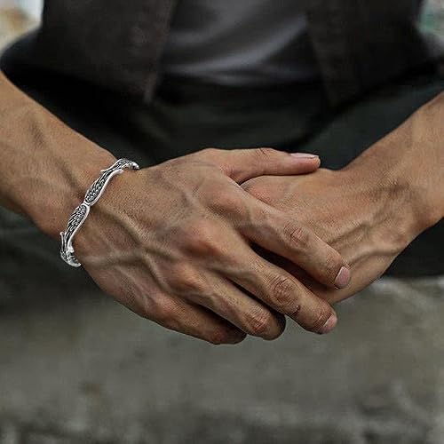 Pekwasy Angel Wings Bracelet For Women Girls, 925 Silver Plated Layering Angel Wings Bracelet Adjustable Inspirational Guardian Angel Bangle Bracelets For Women Men Birthday/Graduation Gifts #TOP4