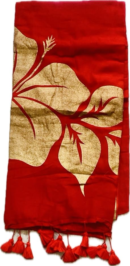 Image of Women's Mul Cotton Saree with Tassels | Soft Mulmul Saree | Woven Stripes & Zari Line | 5.5 Metres - Without Blouse