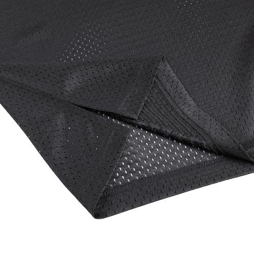 Pullonsy American Black Football Jerseys for Men Women Adult Unisex Workout Mesh Tops Sports Uniforms Fitness Tops Yellow Stripe-Black Jersey,Men Size Small - Thumbnail 6