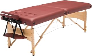 Memory Foam Massage Table Portable Foldable Massage Bed with Head Pillow & Carrying Case Height Adjustable for Spa Salon Lash Tattoo