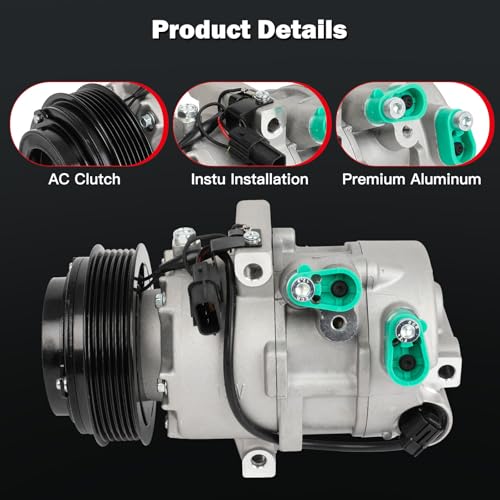 Image of cciyu Air Conditioning Compressor for Hyundai Tucson 2.0L 2014-2015