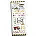 Sagebrush Fine Art Adorable Construction Truck, Digger and Crane Typography Panel Print, Perfect for A Child's Room Or Nursery; One 8x20in Hand-Stretched Canvas
