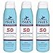 Coral Isles REEF FRIENDLY (NO Oxybenzone, NO Octinoxate) SPF 50 Sunscreen Mist Spray (6oz) (3-Pack); Broad Spectrum, Water Resistant, Non-Aerosol