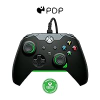 Vista 10 de PDP Wired Xbox Gaming Controller: Gamepad Licensed for Xbox Series X S, Xbox One, Windows PC, Audio Controls, 8ft Cable, 3.5mm jack, Mappable Negro