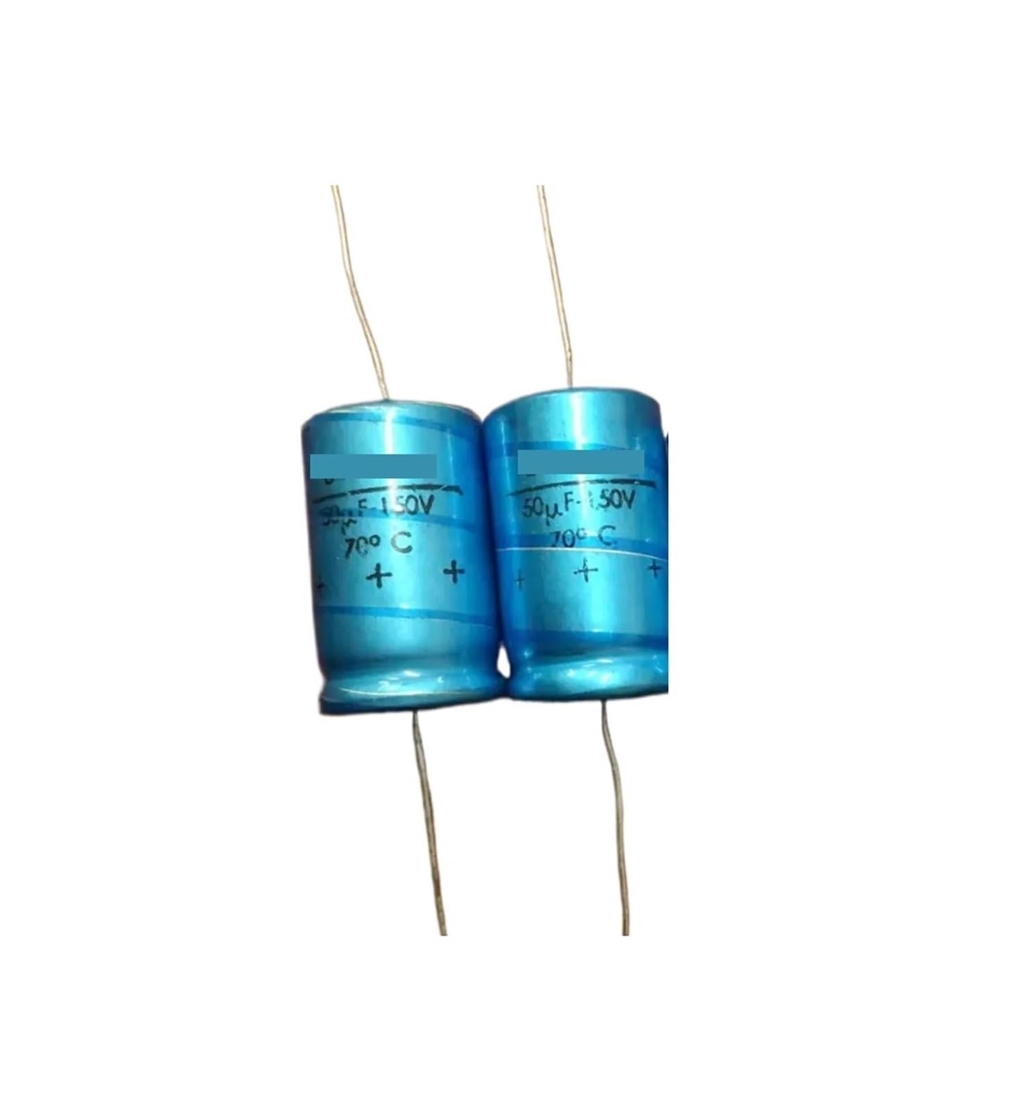 Condensateur électrolytique 150V 50uF cylindrique pour montage traversant