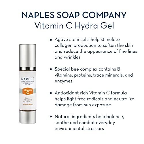 Naples Soap Company Vitamin C Radiant Skin Face Care Kit – Includes Face Wash, Facial Serum, Gel Moisturizer – Naturally-Derived Skincare – Vegan, Gluten-Free, Paraben-Free, Silicone-Free #TOP4