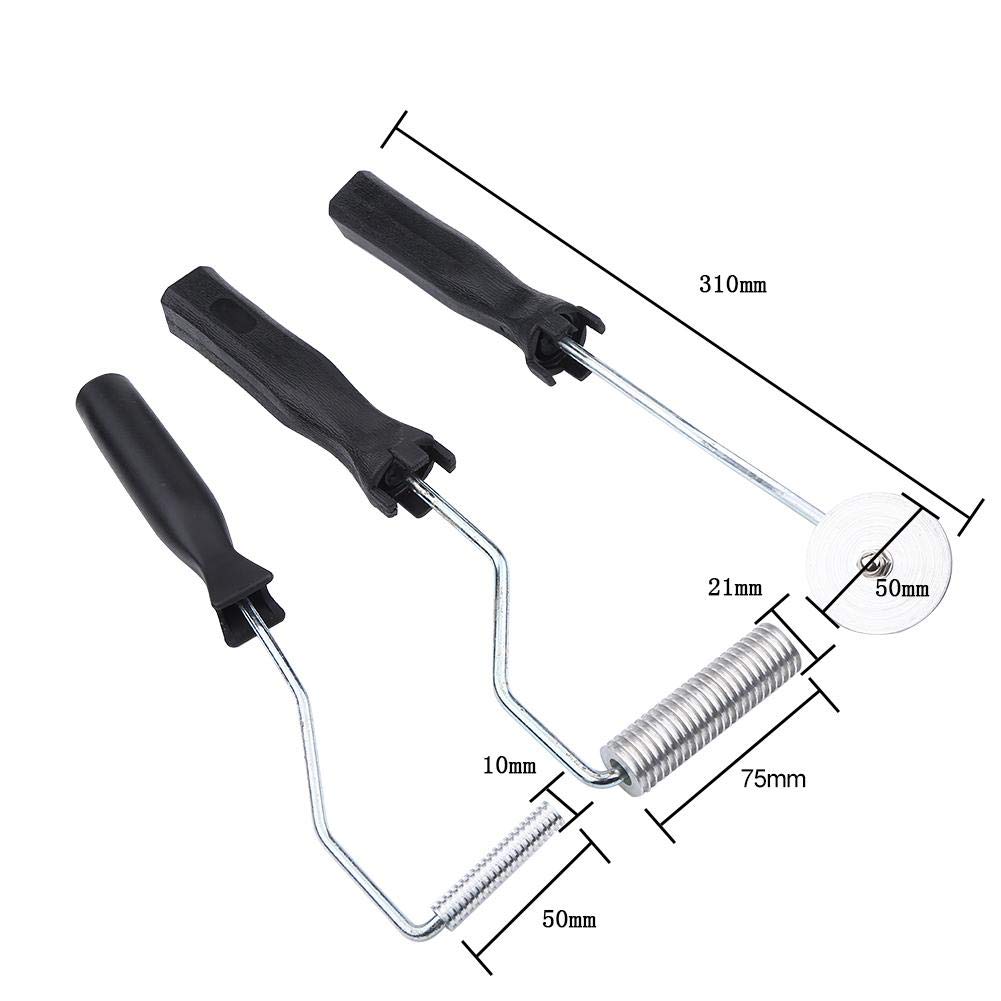 Vetroresina Kit Riparazione, Bubble Paddle Tool, Attrezzo a Paletta per Bolle in vetroresina 3 Pezzi/Kit Rullo laminatore in Lega di Alluminio per Stampo FRP