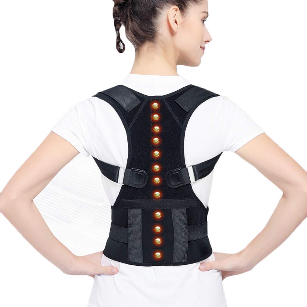 Bene Fascia Posturale Spalle e Schiena, Correttore Postura Schiena Uomo Donna Correttore Posturale Collo e Spalle Migliorare Postura con Fascia Lombare Unisex, S
