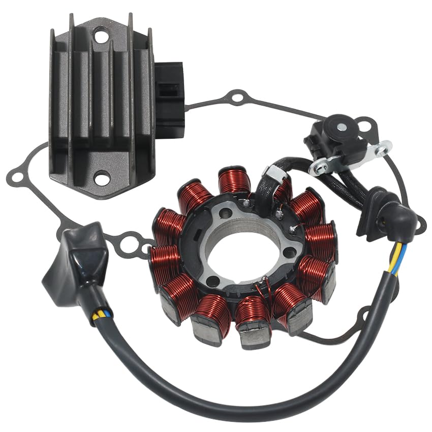 Stator Coil Rectifier Stator Gasket for Honda 2018 CRF250 CRF250R AC,2020 CRF250R CRF250RK,2019-2020 CRF250 CRF250R Stator Coil 31120-K95-A21 31120-K95-A41 Rectifier 31600-KZL-931