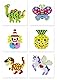 La Manuli 4 Wasser Perlen Aqua Sticky Beads Platten Bastelplatten