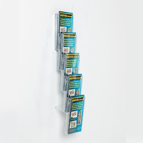 Metroplan Expanda-Stand Wall Mounted Leaflet Holder | Display Stand (5 x 1/3 A4)