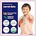 Cerebelly Organic Toddler Snack Bars, Carrot Date Smart Bars, 16 Brain-Supporting Nutrients, No Added Sugar, Gluten Free, Nut Free, Kids Snacks, 5 Pack