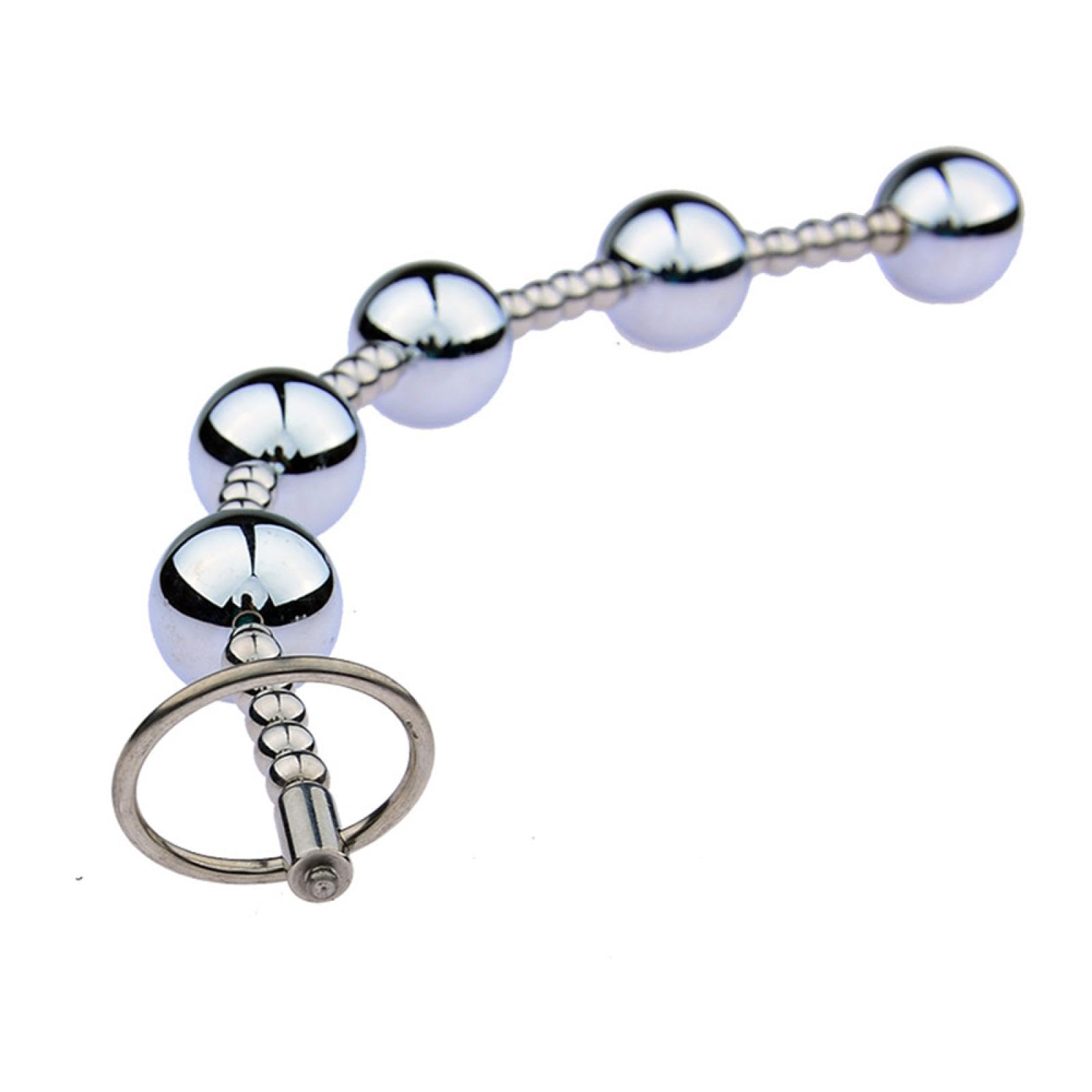 Plug anale Masturbatore con plug anale lungo in metallo, giocattoli erotici per adulti, prodotti per plug di testa da donna, macchina per il sesso, giocattoli sexy per adulti, perline anali in metallo