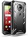 Poetic Revolution Moto E4 Rugged Case With Hybrid Heavy Duty Protection and Built-In Screen Protector for Moto E4 /Motorola Moto E 4th Generation Black