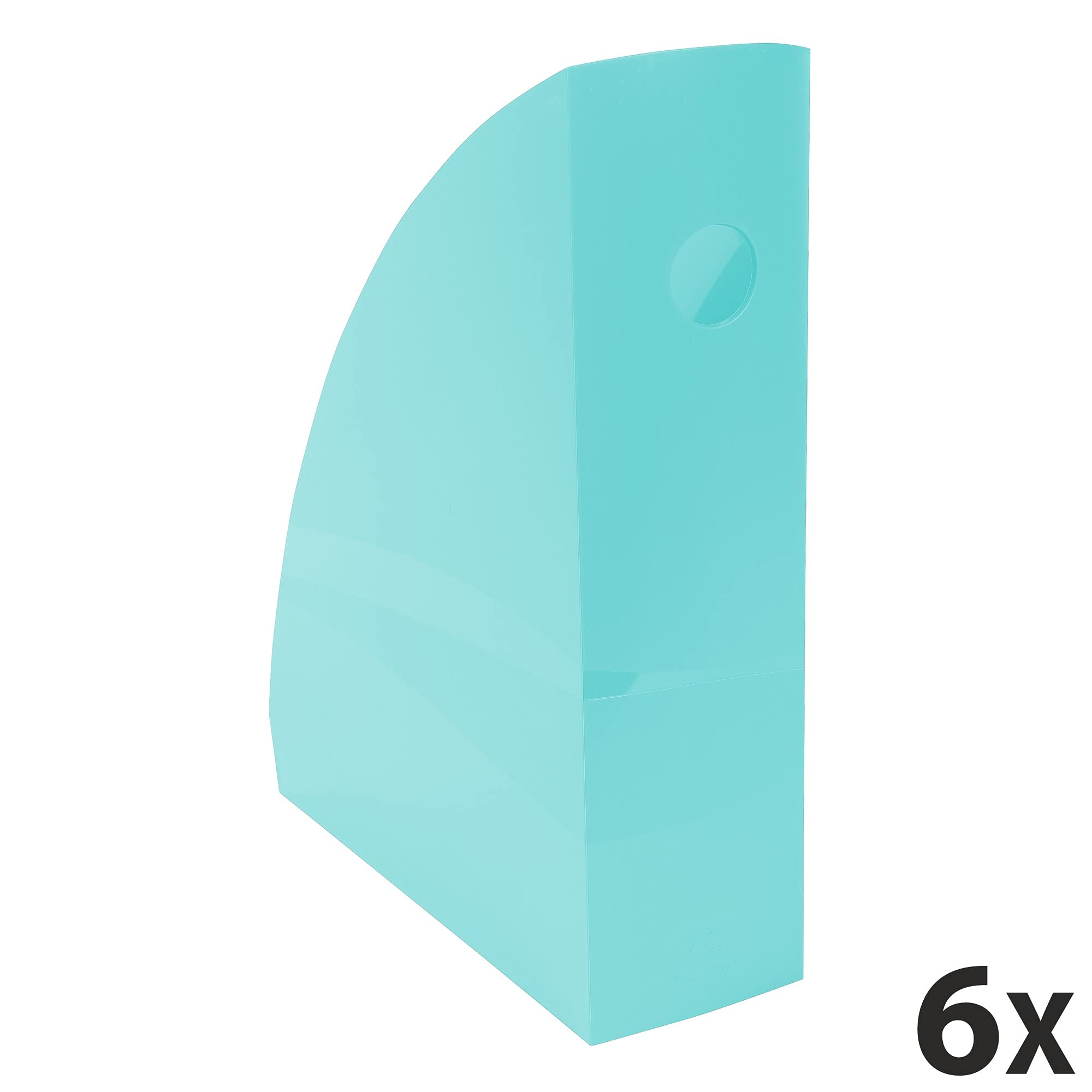 Exacompta 18263D Stehsammler MAG-CUBE Aquarel für DIN A4+ aus Kunststoff 266 x 82 x 305 mm Pastellgrün ideal für die Ablage Ihre Dokumente Zeitschriftensammler Ringordner Aktenordner
