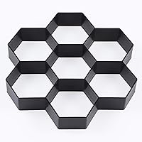 Vista 2 de Skelang Hexagon Pavement Mold, 11.4"×11"×1.7" Reusable Walk Path Maker, Concrete Cement Pavement Mold for DIY Garden Concrete Path, Patio Lawn
