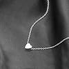 KENYG S925 Silver A-Z Capital Initial Heart Pendant Necklaces for Women Girls Lady for Christmas Birthday Graduation,Women Choker Tiny Necklaces Fashion Jewellery (L) #3