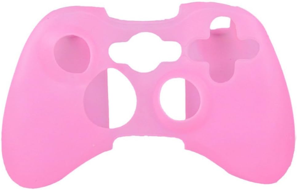 Pink Soft Silicone Skin Case Cover for Microsoft Xbox 360 Controller