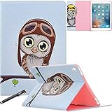 iPad Pro 9.7 Case, Newshine Premium Synthetic Leather Stand Case Cover with [Card Solts] for Apple i