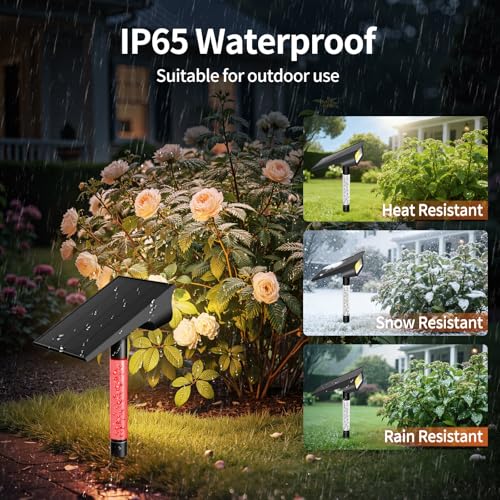 intelamp Solar Spot Lights Outdoor Waterproof for Pathway Walkway Tree Flag — view 4