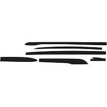 Pre-Cut Door Side Lower Skirts Chrome Delete Overlay Compatible with Audi Q5 2019-2025 | Precision Cut Stretchable Vinyl Overlay Cover Wrap | Gloss Black