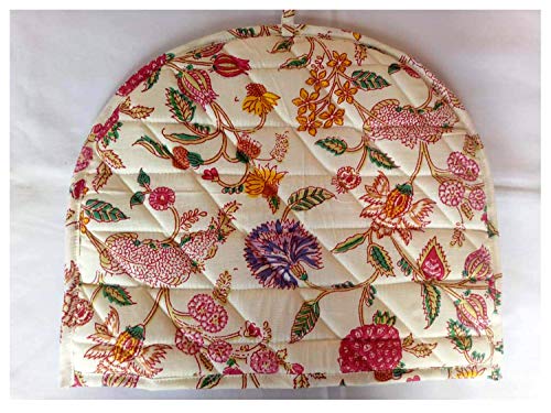 Marusthali Teekannen-Überzug, handgefertigt, indischer Druck, Baumwolle, Teewärmer, Teekannenbezug Cover